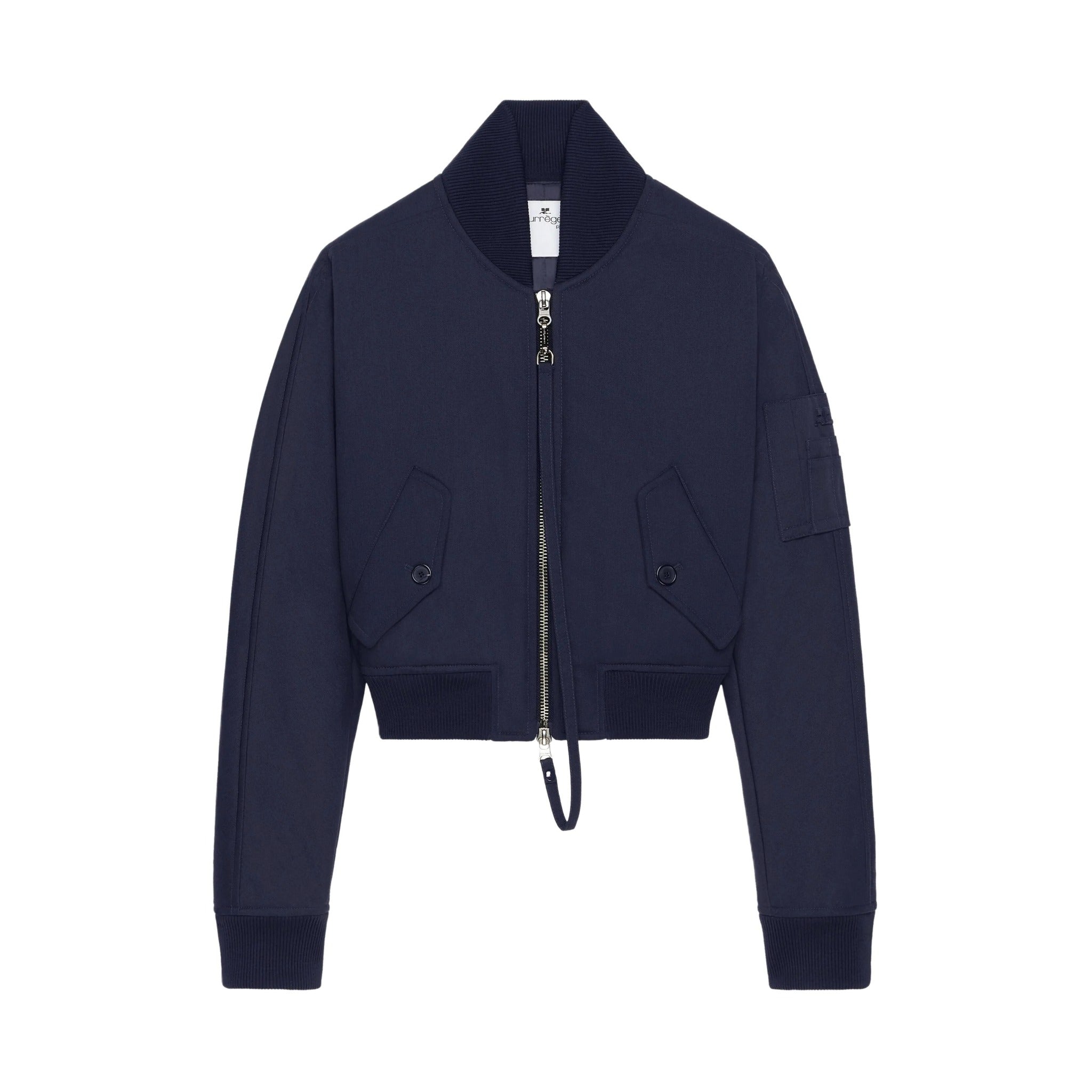 Courreges ボンバージャケット EMBROIDERED LEATHER BOMBER JACKET - courrèges (クレージュ)