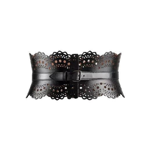 送料無料】ALAÏA [アライア] / VIENNE WAVE BUSTIER BELT 75cm (ヴェンウェーブビスチェベルト) (BLACK)  2 | BOLS COLLECTORS 正規取扱い公式通販サイト – BOLS・1987