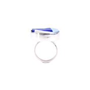 NILAJA [ニラジャ] / round glass ring [ラウンドグラスリング] (blue2)