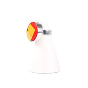 NILAJA [ニラジャ] / round glass ring [ラウンドグラスリング] (red2)