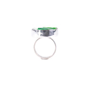 NILAJA [ニラジャ] / round glass ring [ラウンドグラスリング] (green2)