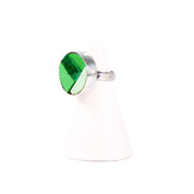 NILAJA [ニラジャ] / round glass ring [ラウンドグラスリング] (green2)