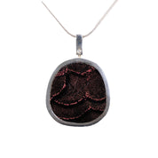 NILAJA [ニラジャ] / pattern cloth necklace [パターンクロスネックレス] (brown)