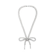 BALENCIAGA [バレンシアガ] / crystal ribbon necklace[クリスタル リボン ネックレス]