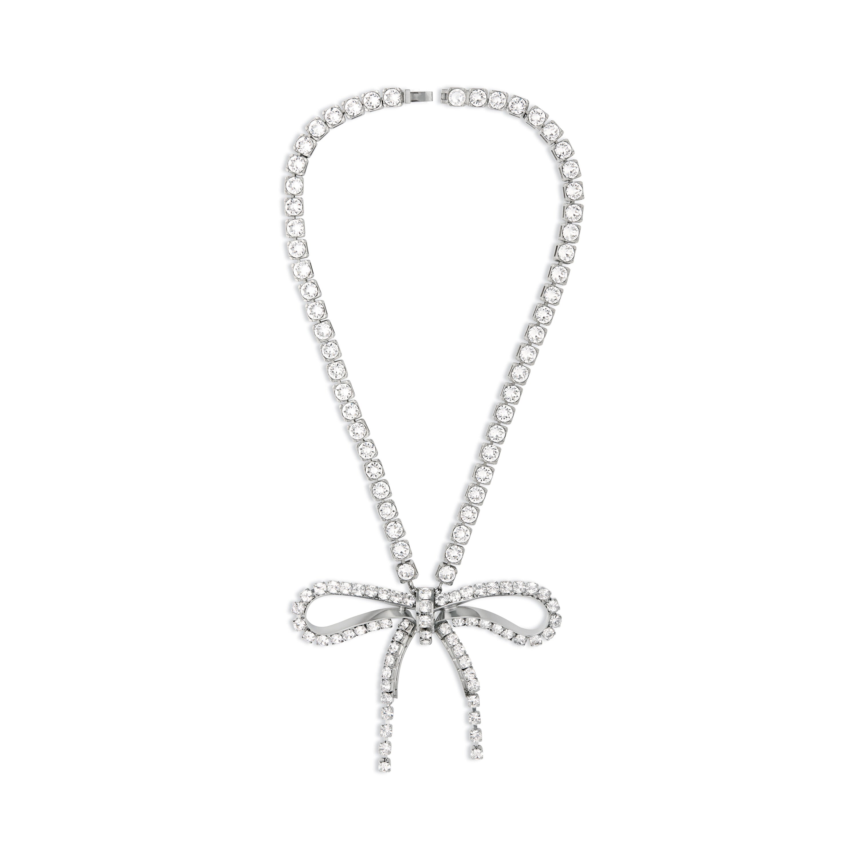 BALENCIAGA [バレンシアガ] / crystal ribbon necklace[クリスタル リボン ネックレス]