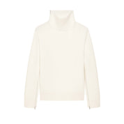 Courrèges [クレージュ] /  ZIPPED MOCKNECK BONDED SWEATER (WHITE）〔ジップモックネックボンデッドセーター〕