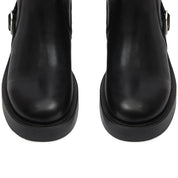 Courrèges [クレージュ] /  RIDER LEATHER BOOTS (BLACK)〔ライダーレザーブーツ〕