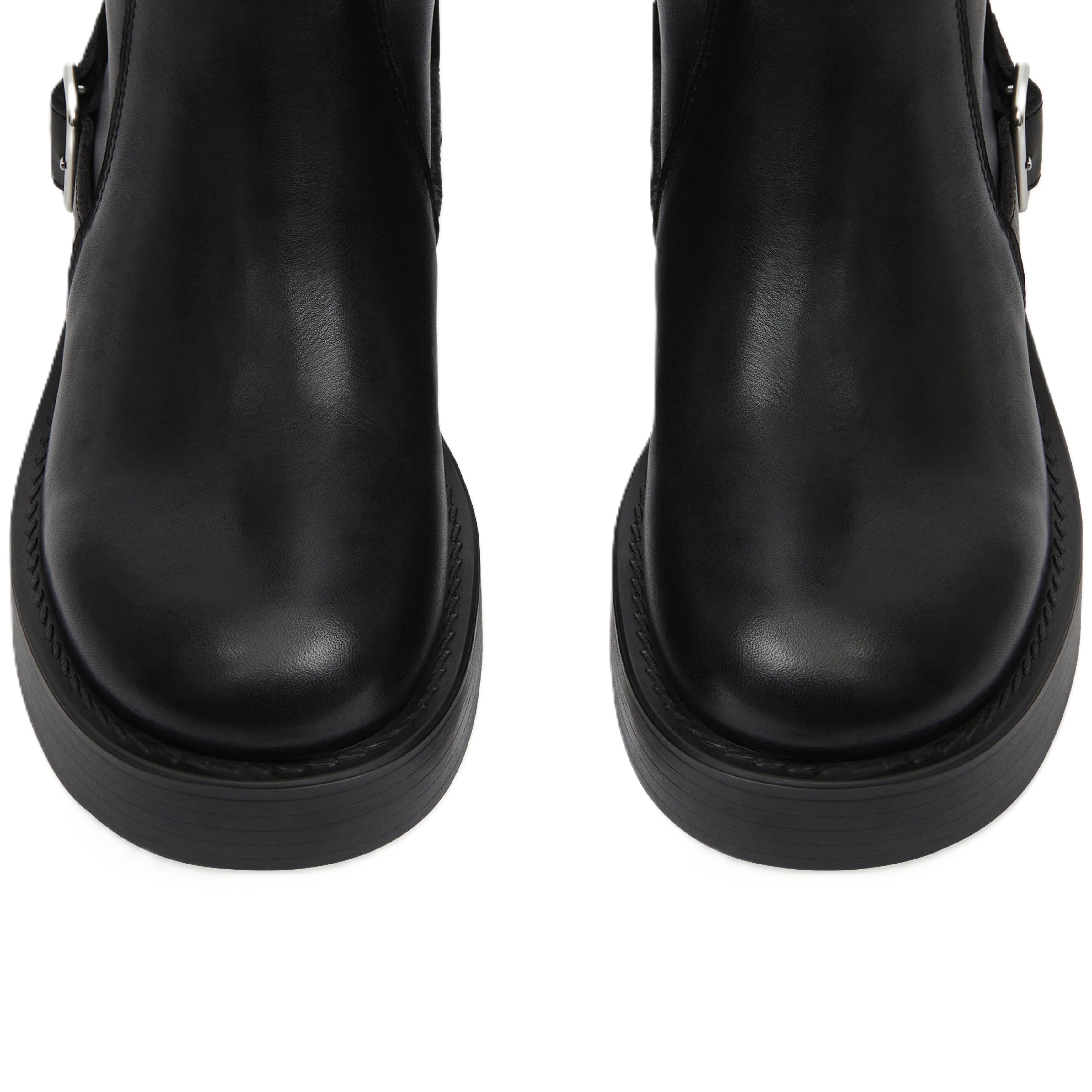 Courrèges [クレージュ] /  RIDER LEATHER BOOTS (BLACK)〔ライダーレザーブーツ〕