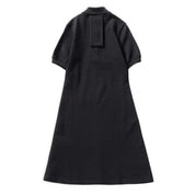 Courrèges [クレージュ] / POLO PIQUE DRESS (BLACK）〔ポロピケドレス〕