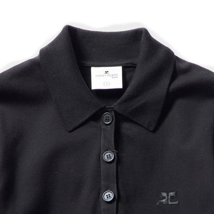 Courrèges [クレージュ] / POLO PIQUE DRESS (BLACK）〔ポロピケドレス〕