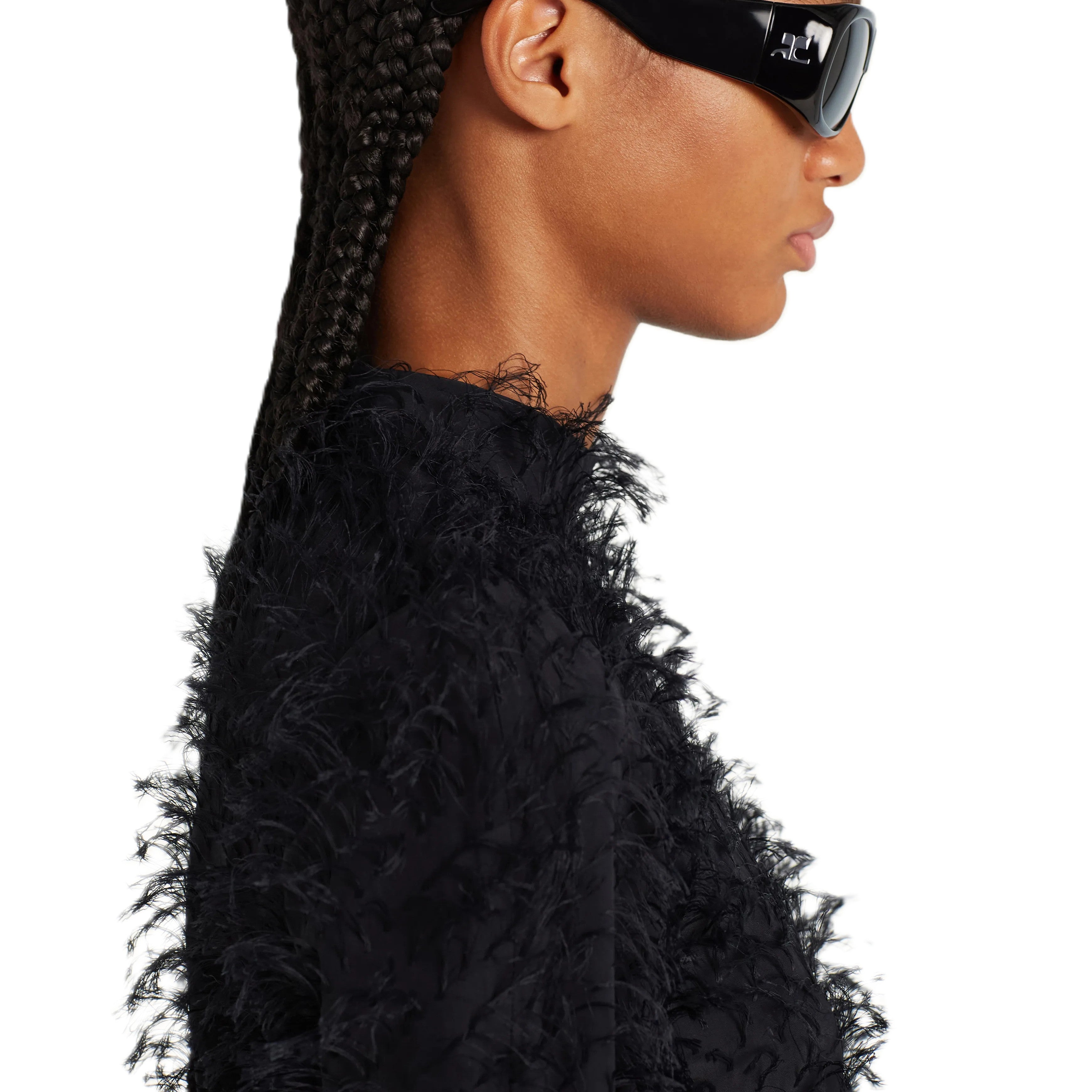 Courrèges [クレージュ] /  HERITAGE SHIVERING TOP (BLACK）〔ヘリテッジシべリングトップ〕