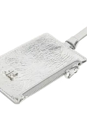 Courrèges [クレージュ] / SILVER LEATHER CARDHOLDER (SILVER) 〔レザーカードホルダー〕　