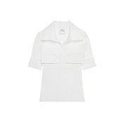 Courrèges [クレージュ] / RIBBED POLO TOP (HERITAGE WHITE) [リブ ポロトップス]