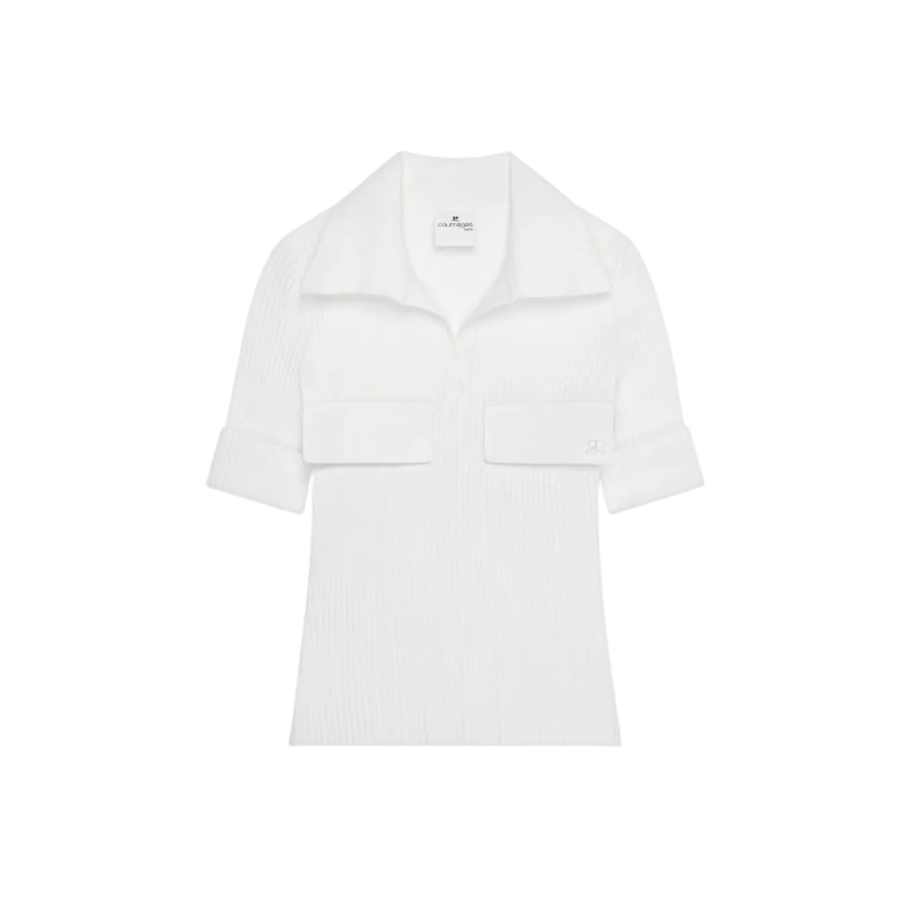 Courrèges [クレージュ] / RIBBED POLO TOP (HERITAGE WHITE) [リブ ポロトップス]