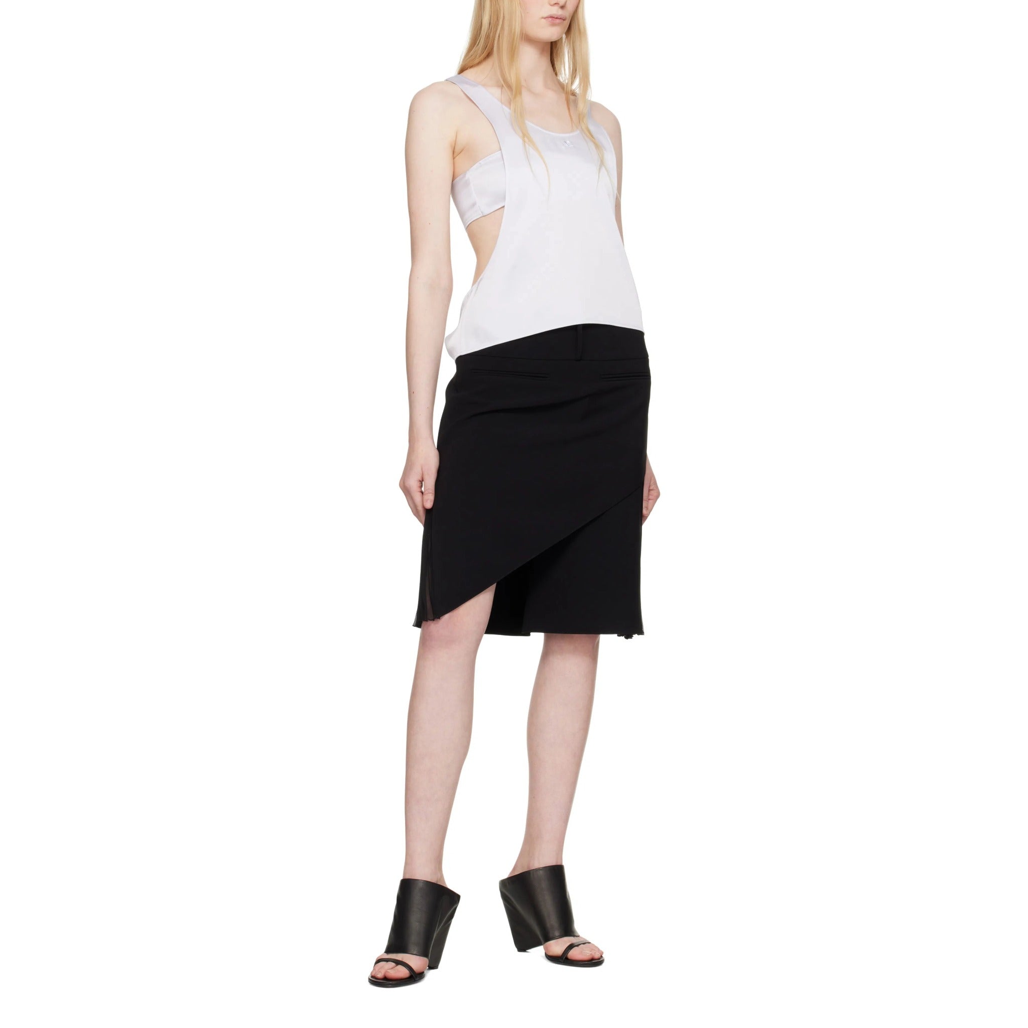 Courrèges [クレージュ] / INFINITY PLEATS CREPE SKIRT  (BLACK)〔 インフィニティプリーツクレープスカート 〕