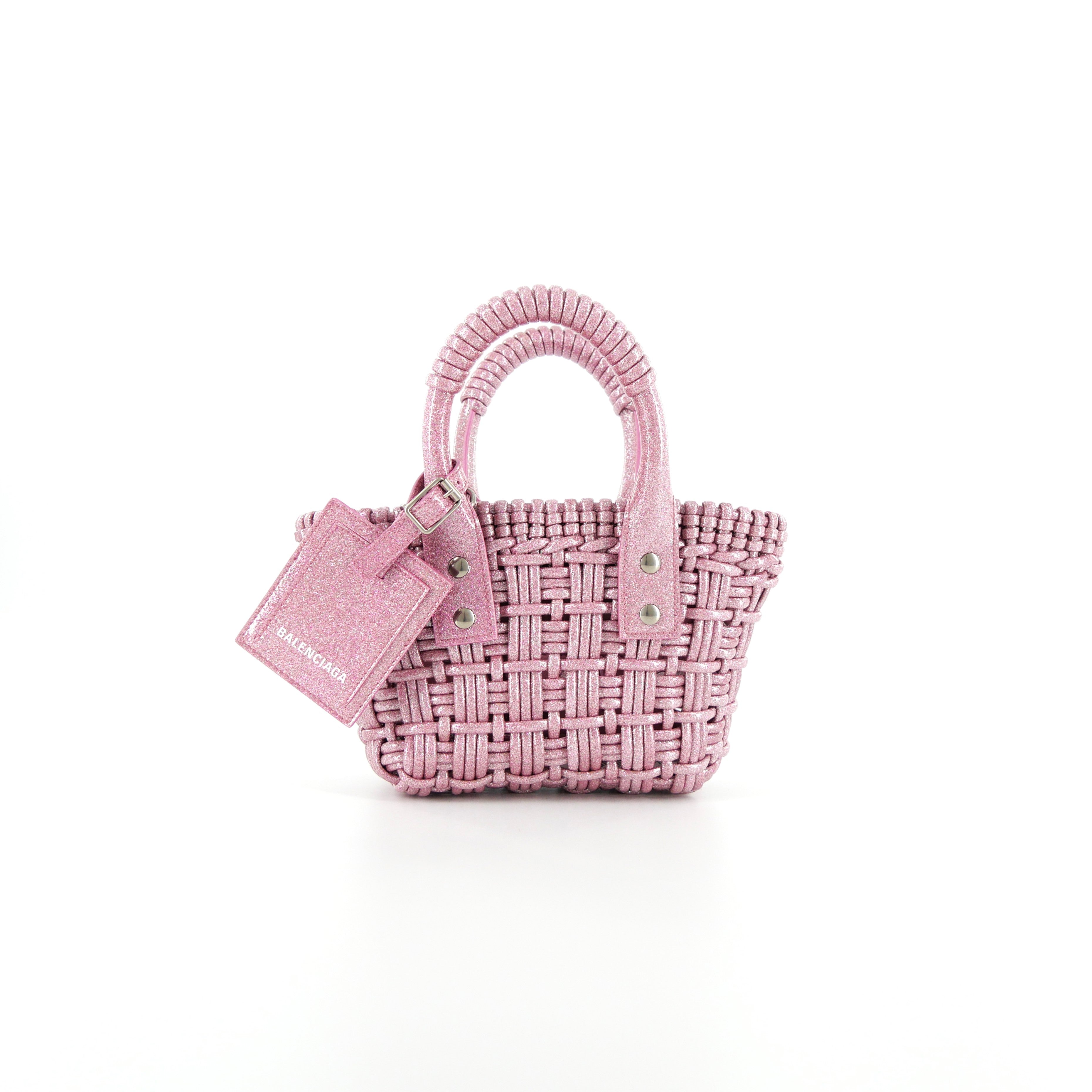 送料無料】BALENCIAGA[バレンシアガ] / BISTRO BASKET XXS Bag (Pink