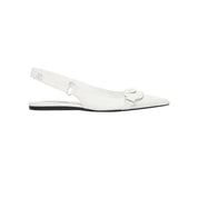 Courrèges [クレージュ] /  RACER BALLET FLATS SHOES (WHITE)〔レーザーバレエフラットシューズ〕
