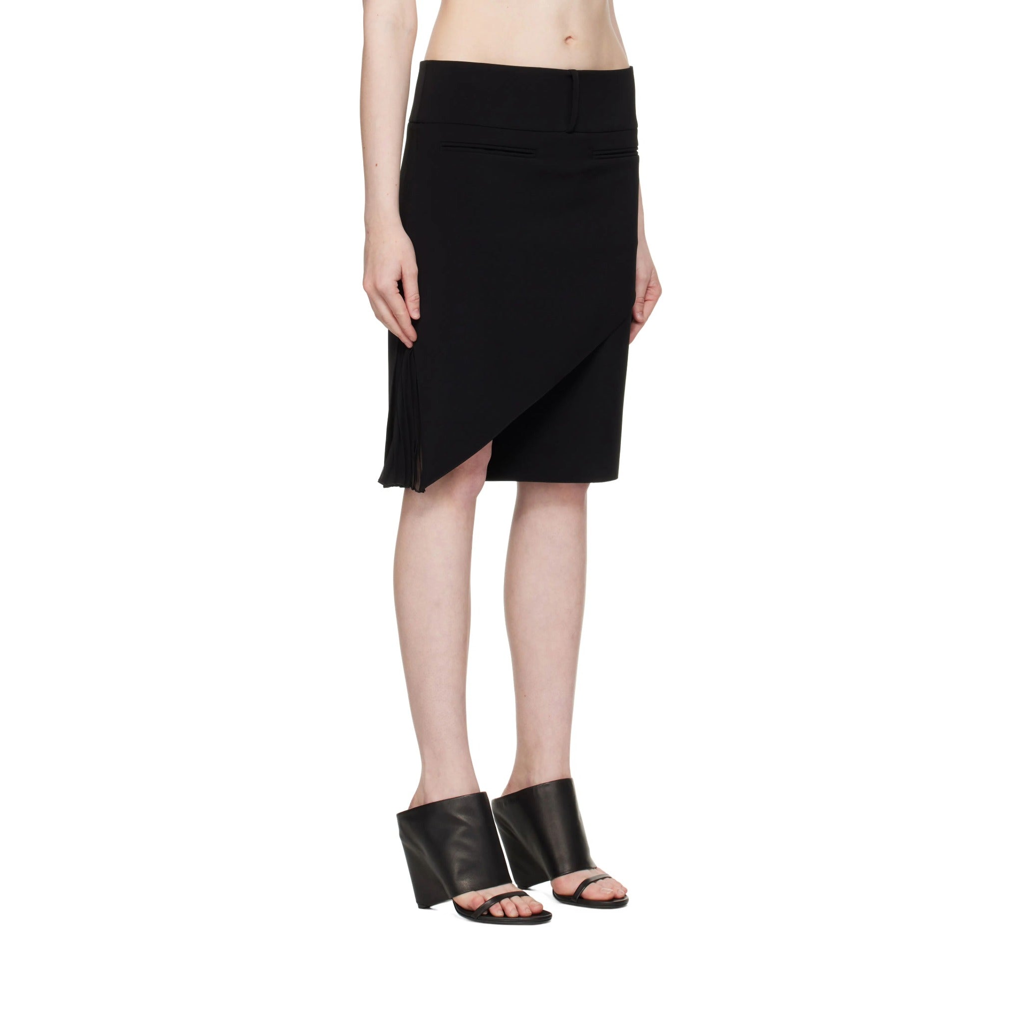 Courrèges [クレージュ] / INFINITY PLEATS CREPE SKIRT  (BLACK)〔 インフィニティプリーツクレープスカート 〕