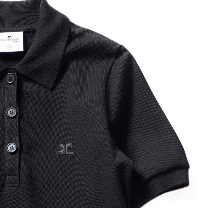 Courrèges [クレージュ] / POLO PIQUE DRESS (BLACK）〔ポロピケドレス〕
