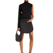 Courrèges [クレージュ] /  OFF SHOULDER LIGHT WOOL TOP (BLACK）〔オフショルダーライトウールトップ〕