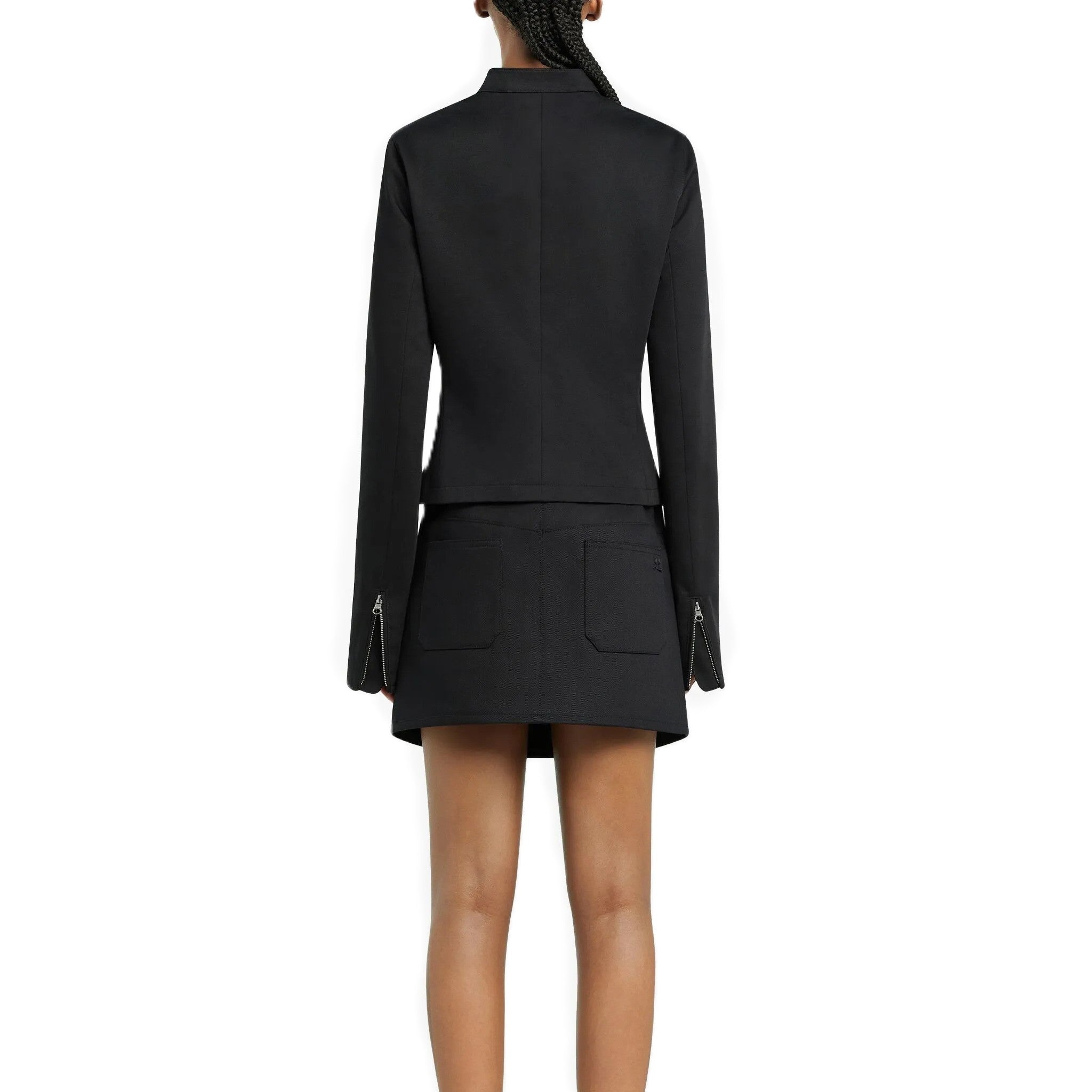 Courrèges [クレージュ] /  ZIP-UP CITY JACKET (BLACK)〔 ジップアップシティジャケット〕