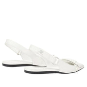 Courrèges [クレージュ] /  RACER BALLET FLATS SHOES (WHITE)〔レーザーバレエフラットシューズ〕