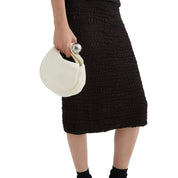 JIL SANDER[ジルサンダー] /  SPHERE CLUTCH POUCH BAG（WHITE）[スフィア クラッチ ポーチ バッグ]