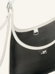 Courrèges [クレージュ] / SMALL MELT MESH TOTE BAG (BLACK/HERITAGE WHITE) 〔スモールメルトメッシュトートバッグ〕