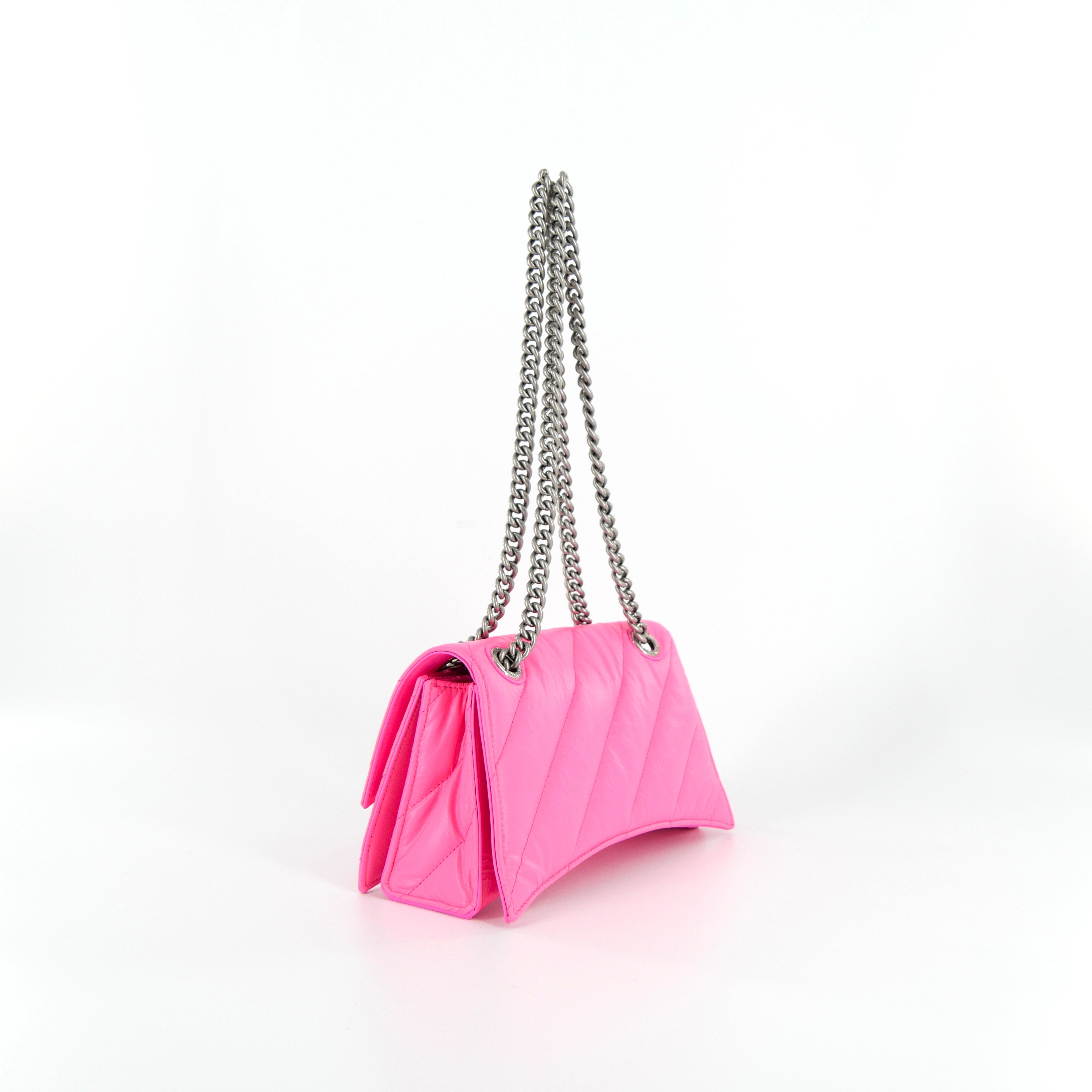 BALENCIAGA[バレンシアガ] / CRUSH Small Chain Bag (Pink) [クラッシュ スモール チェーン バッグ]