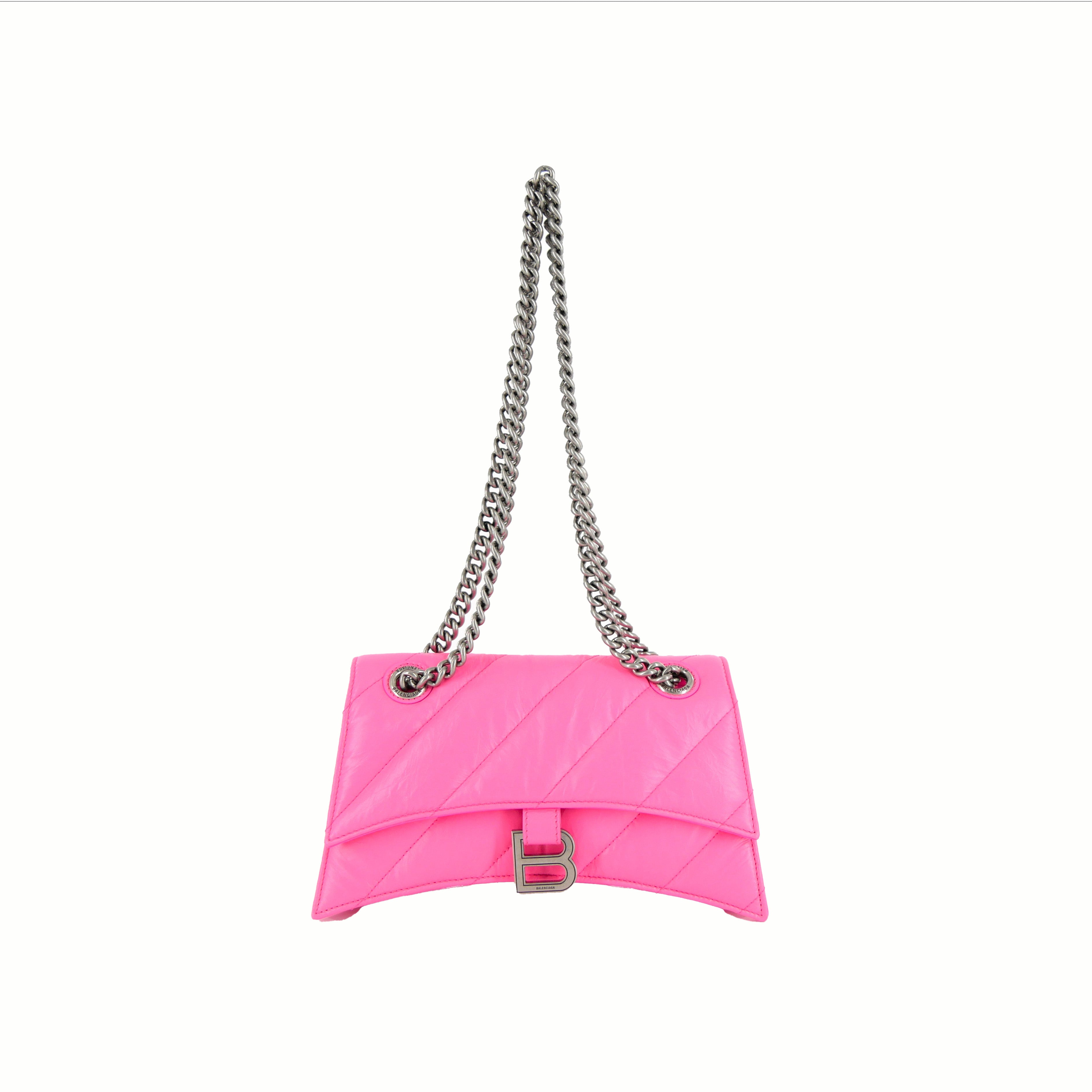 バレンシアガ Crush Small Chain Bag ピンク｜ショルダーバッグ｜公式