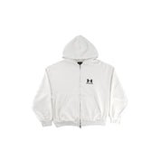 BALENCIAGA〔バレンシアガ〕/ BALENCIAGA x UNDER ARMOUR ZIP UP HOODIE (WHITE) [バレンシアガ×アンダーアーマージップアップフーディー]