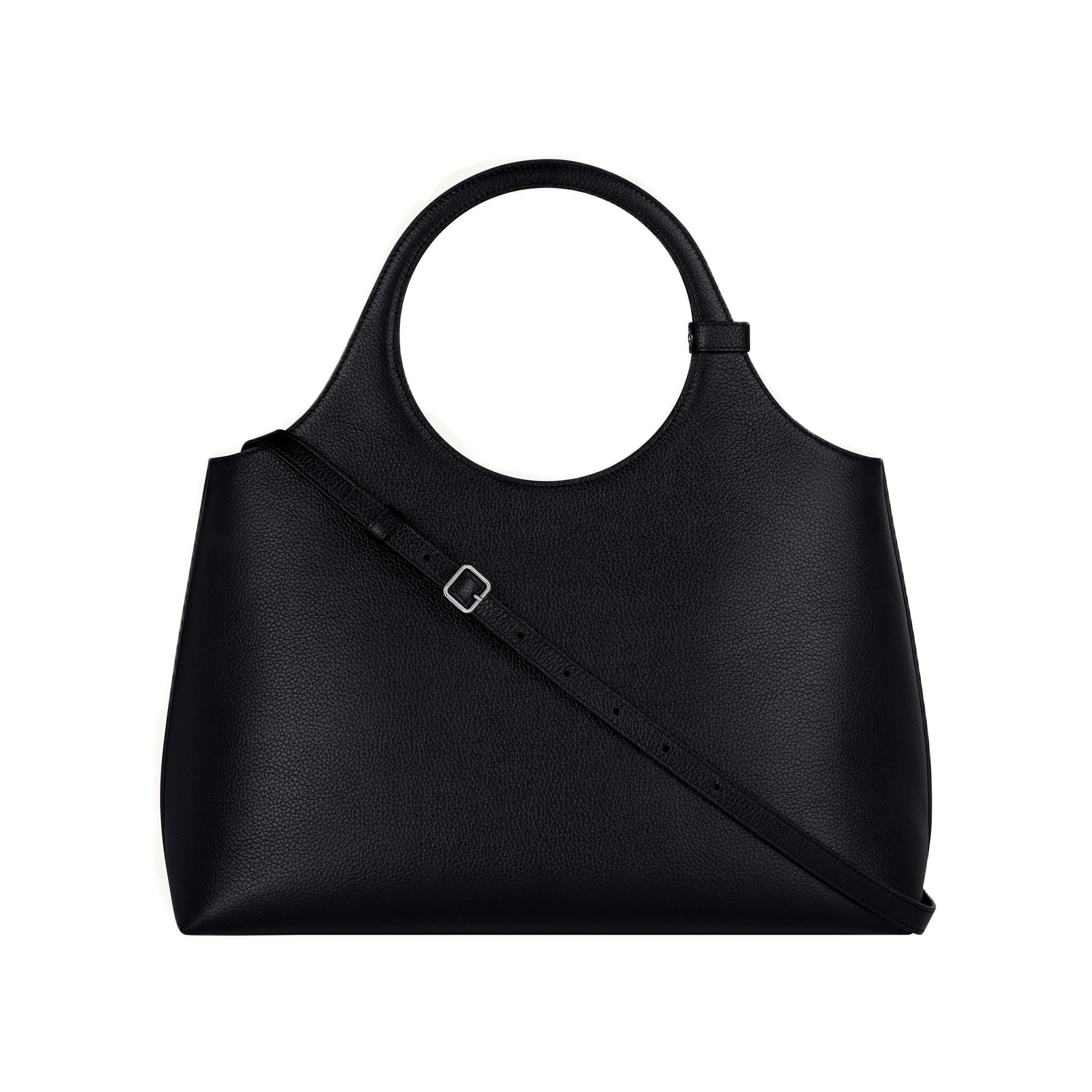 Courrèges [クレージュ] / LARGE HOLY DAY GRAINED LEATHER BAG (BLACK）〔ラージ ホーリー デイ グラインドレザーバッグ〕