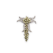 BALENCIAGA [バレンシアガ] / pearl ＆ crystal brooch [パール and クリスタル ブローチ]