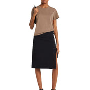 Courrèges [クレージュ] /  EMBROIDERED T-SHIRT (MOCHA）〔エンブロイダリーティーシャツ〕