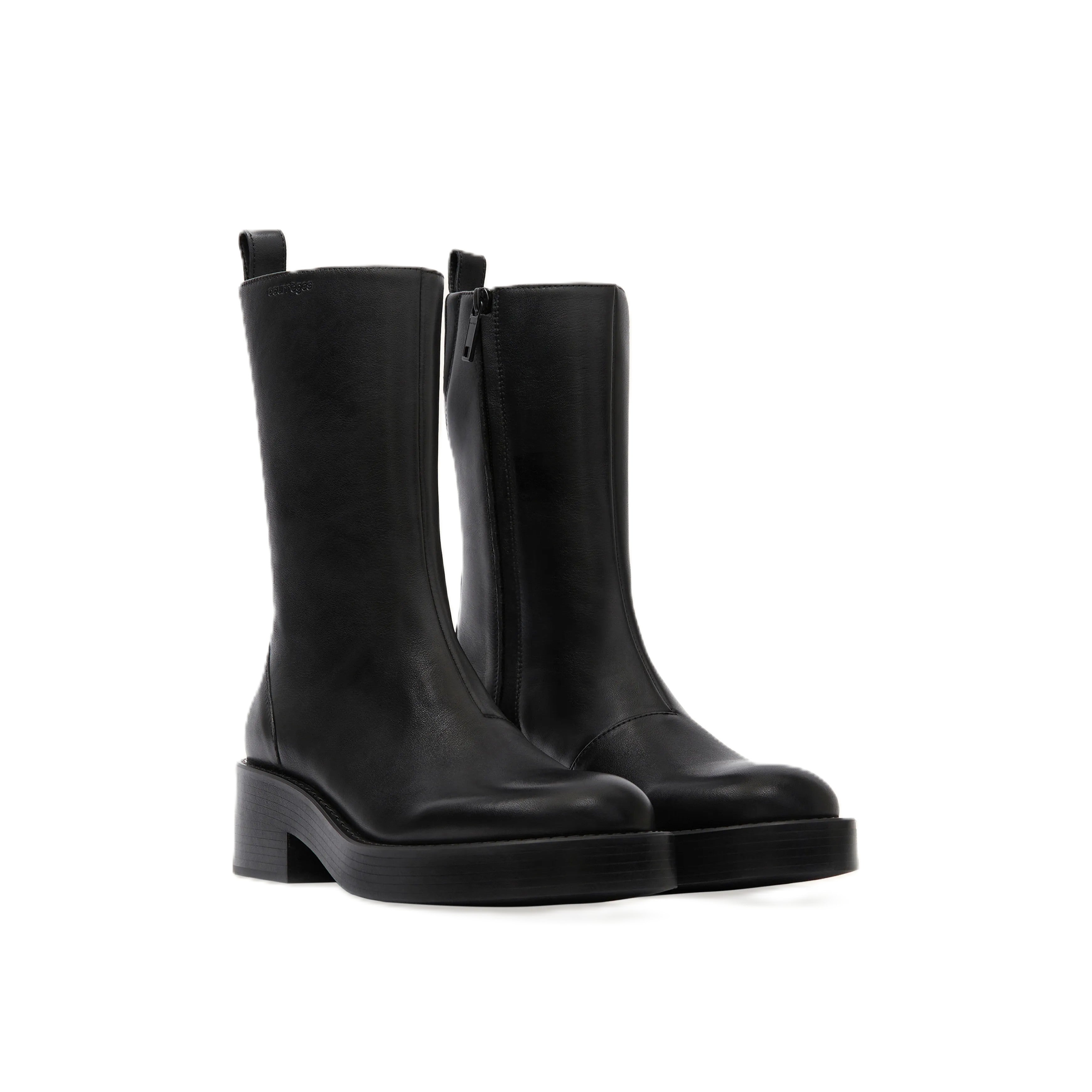 Courrèges [クレージュ] /  RIDER LEATHER BOOTS (BLACK)〔ライダーレザーブーツ〕