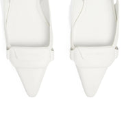 Courrèges [クレージュ] /  RACER BALLET FLATS SHOES (WHITE)〔レーザーバレエフラットシューズ〕