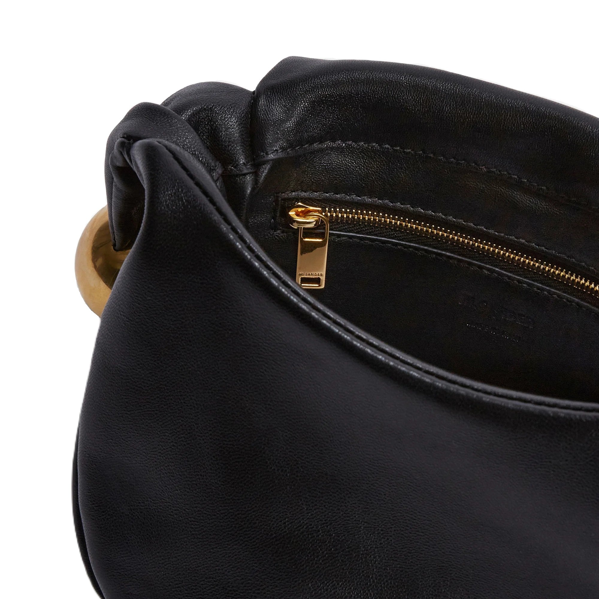 JIL SANDER[ジルサンダー] /  SPHERE CLUTCH POUCH BAG（BLACK）[スフィア クラッチ ポーチ バッグ]