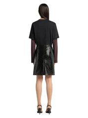 Courrèges [クレージュ] / AC DOUBLE SLEEVE T-SHIRT (BLACK/BURNT RED) [ACダブルスリーブティーシャツ]