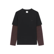 Courrèges [クレージュ] / AC DOUBLE SLEEVE T-SHIRT (BLACK/BURNT RED) [ACダブルスリーブティーシャツ]