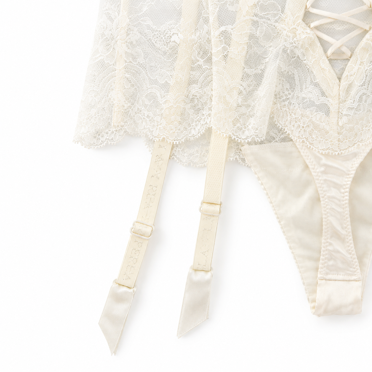 LA PERLA [ラ ペルラ] / GARTER STYLE LACE BRIEFS (WHITE) [ガータースタイルレースショーツ]
