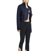 Courrèges [クレージュ] /  CROPPED BOMBER JACKET(NAVY)〔 クロップドボンバージャケット〕