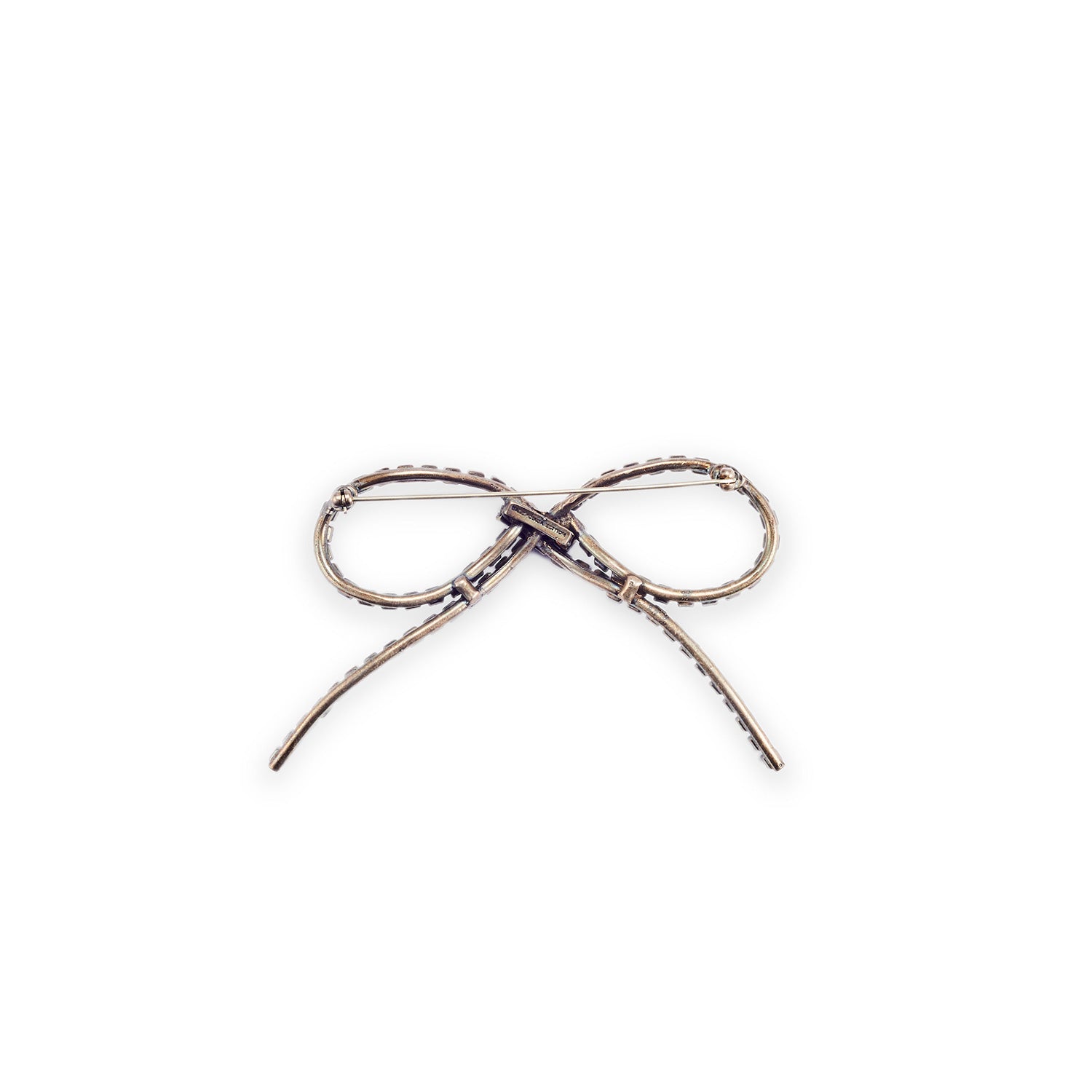 BALENCIAGA [バレンシアガ] / crystal ribbon brooch [クリスタル リボン ブローチ]