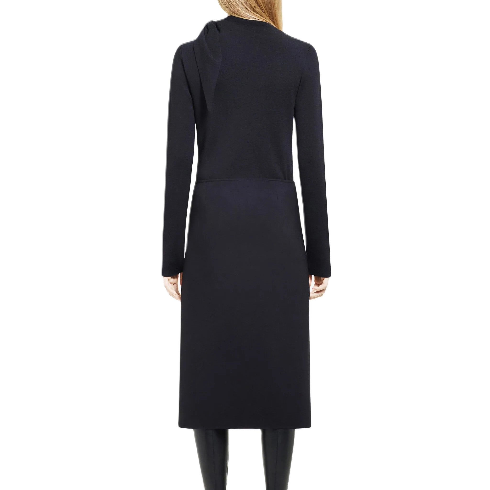 Courrèges [クレージュ] /  KNOT OBLIQUE CARDIGAN(BLACK）〔ノットオブリークカーディガン〕