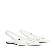 Courrèges [クレージュ] /  RACER BALLET FLATS SHOES (WHITE)〔レーザーバレエフラットシューズ〕