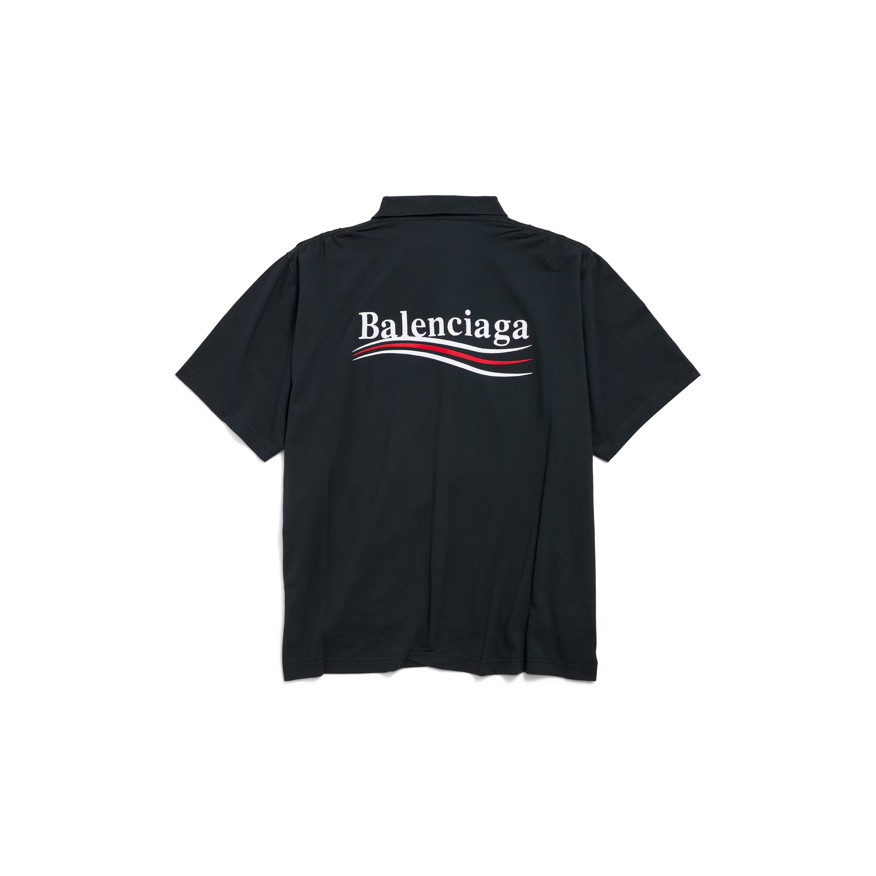 BALENCIAGA〔バレンシアガ〕/ LOGO EMBROIDERY POLO SHIRT (BLACK)〔ロゴエンブロイダリーポロシャツ〕