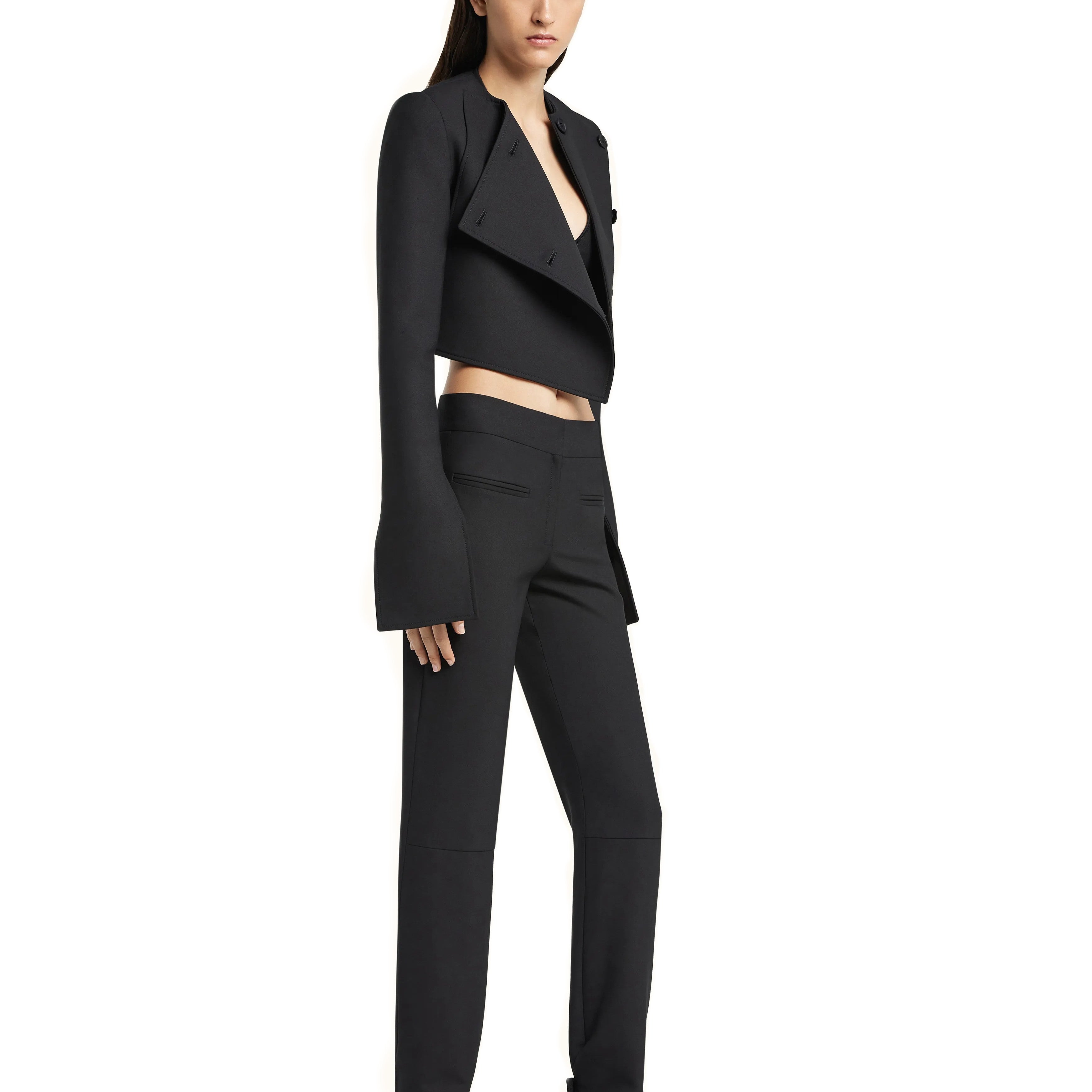 Courrèges [クレージュ] / OBLIQUE TAILORED JACKET (BLACK)〔 オブリークテイラードジャケット〕