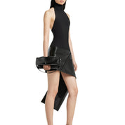 Courrèges [クレージュ] / CUFF NAPLACK LEATHER CLUTCH (BLACK) [カフナップラックレザークラッチバッグ〕