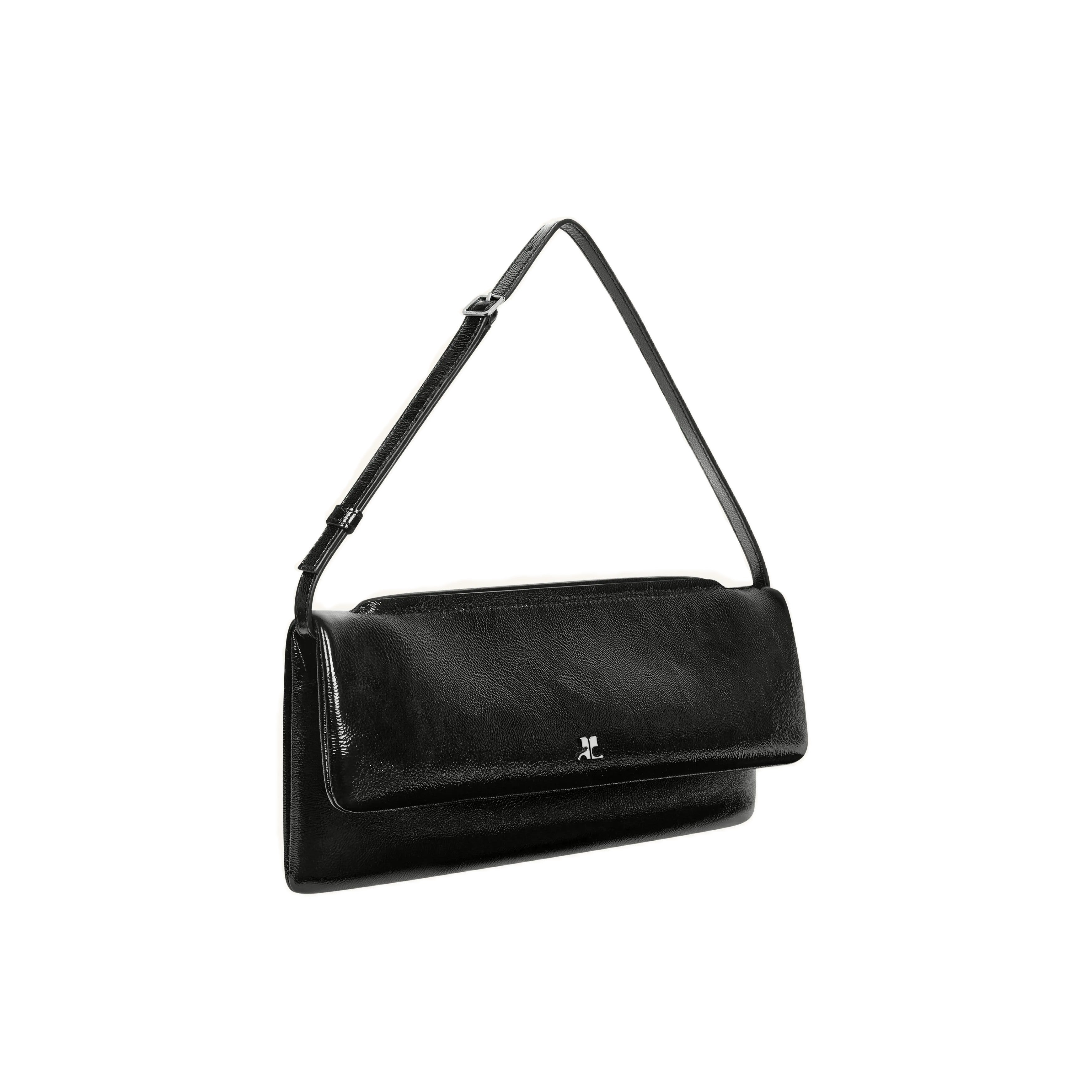 Courrèges [クレージュ] / CUFF NAPLACK LEATHER CLUTCH (BLACK) [カフナップラックレザークラッチバッグ〕