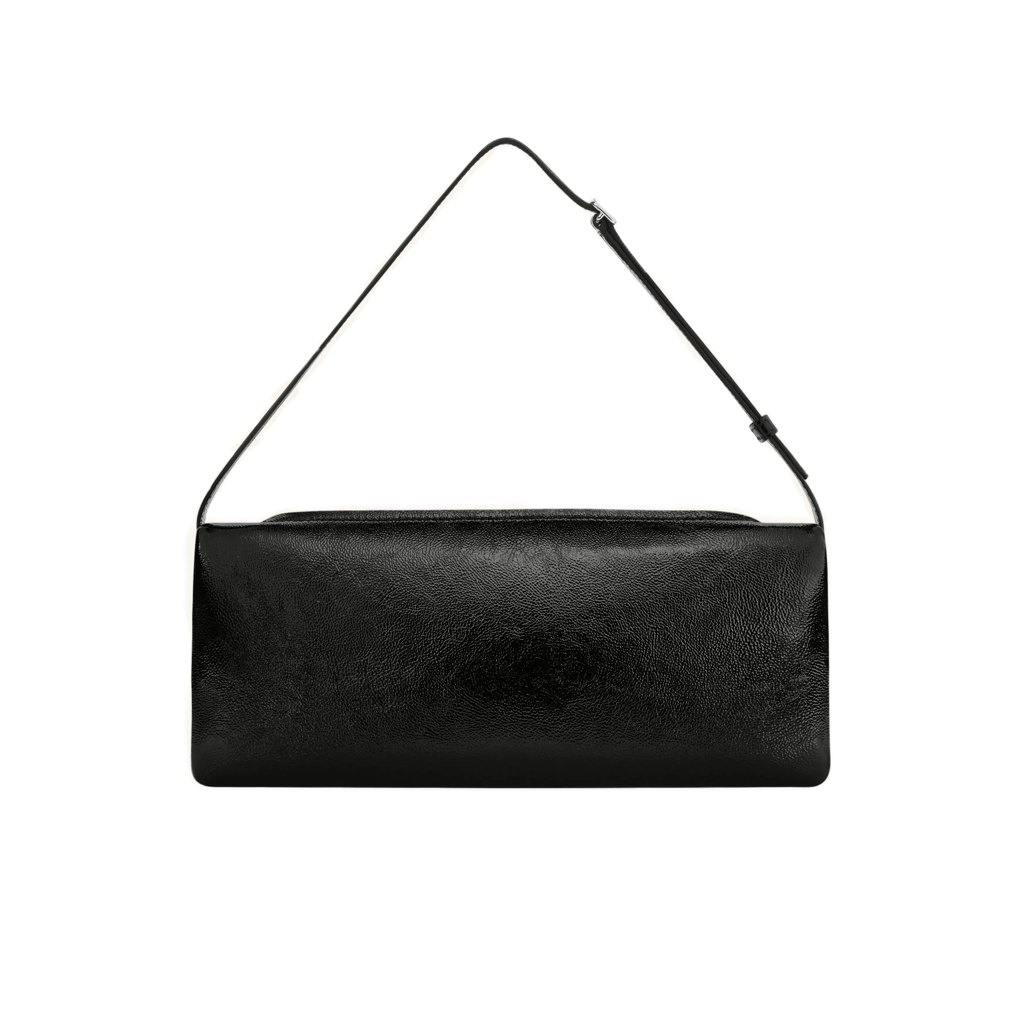 Courrèges [クレージュ] / CUFF NAPLACK LEATHER CLUTCH (BLACK) [カフナップラックレザークラッチバッグ〕