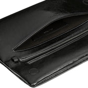 Courrèges [クレージュ] / CUFF NAPLACK LEATHER CLUTCH (BLACK) [カフナップラックレザークラッチバッグ〕